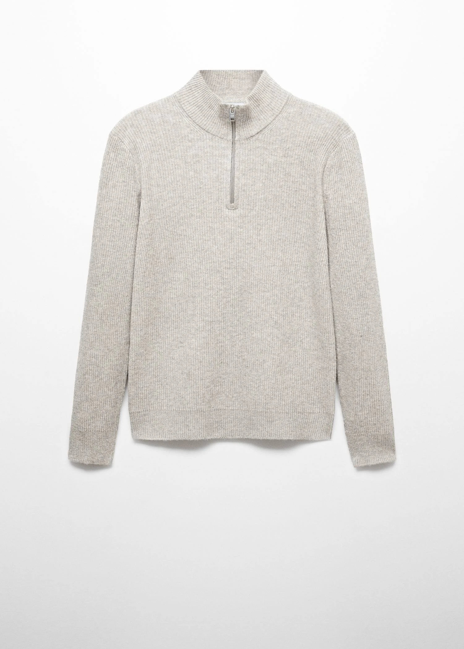 Pull-over Zippé Maille Côtelée 9 Pull-over Zippé Maille Côtelée – Image 7