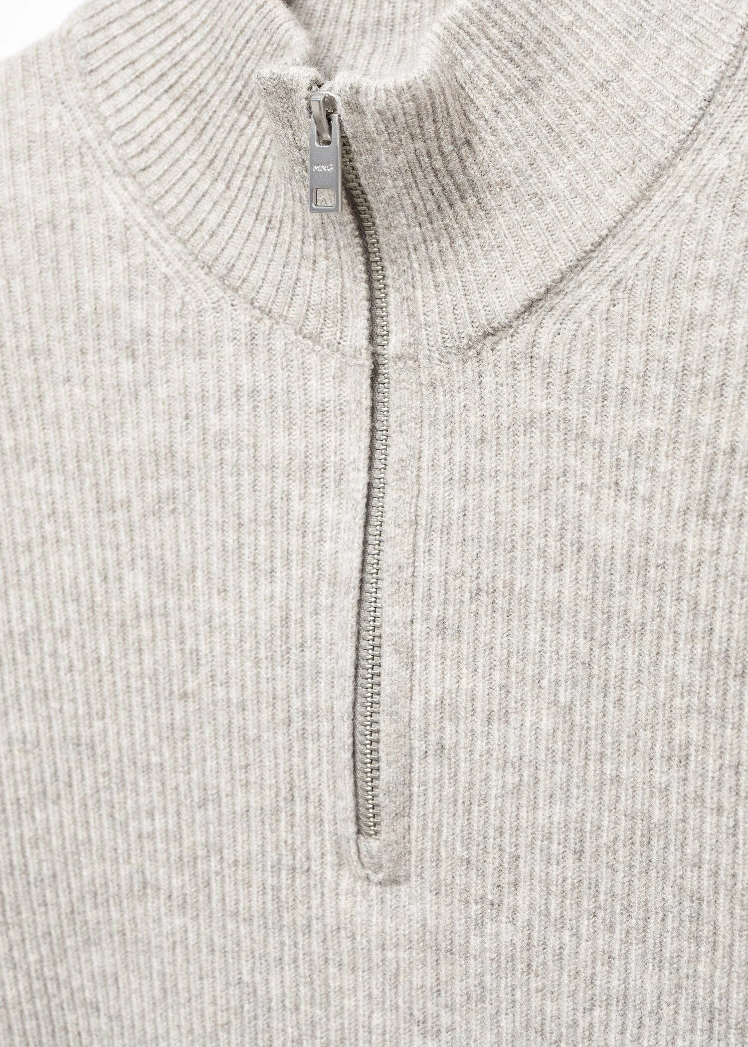 Pull-over Zippé Maille Côtelée 8 Pull-over Zippé Maille Côtelée – Image 6