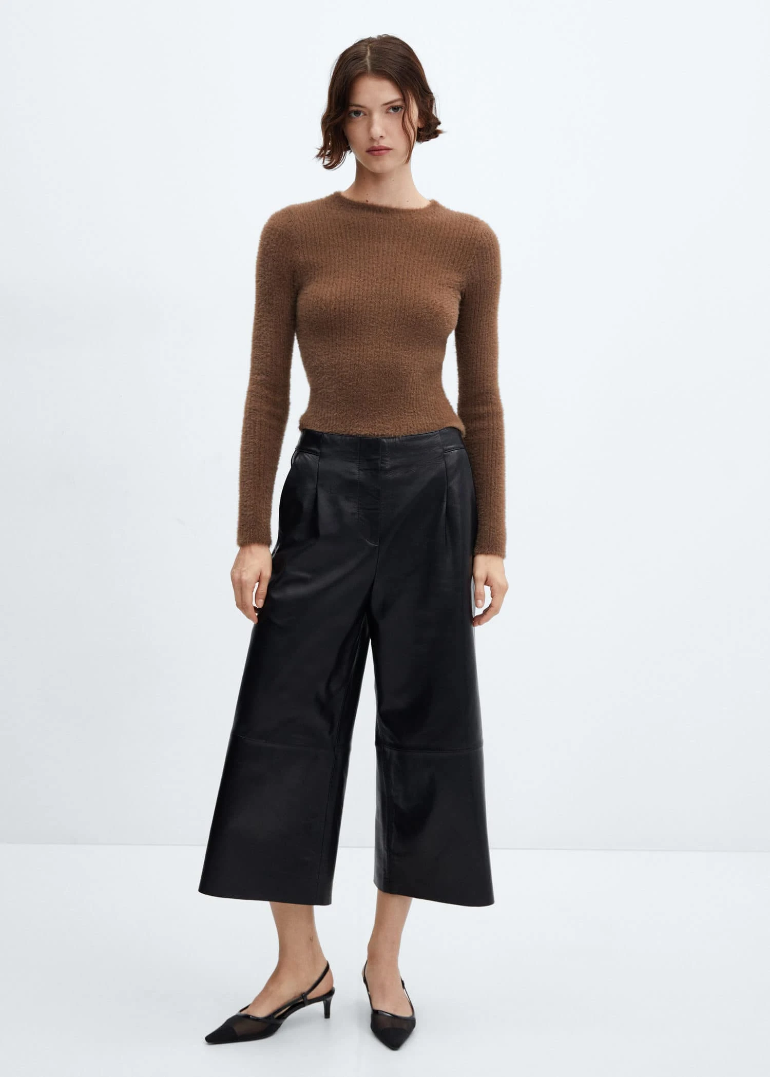 Pull-over Fausse Fourrure Maille Côtelée 11 Pull-over Fausse Fourrure Maille Côtelée – Image 9