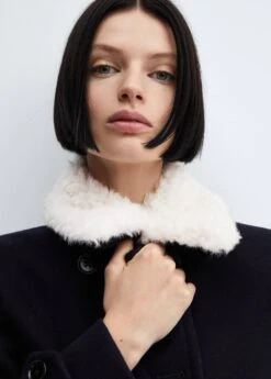 Manteau Double Boutonnage Col Fausse Fourrure -Vêtements Pascher 57008270 69 D1