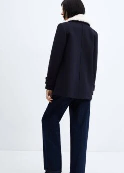 Manteau Double Boutonnage Col Fausse Fourrure -Vêtements Pascher 57008270 69 R