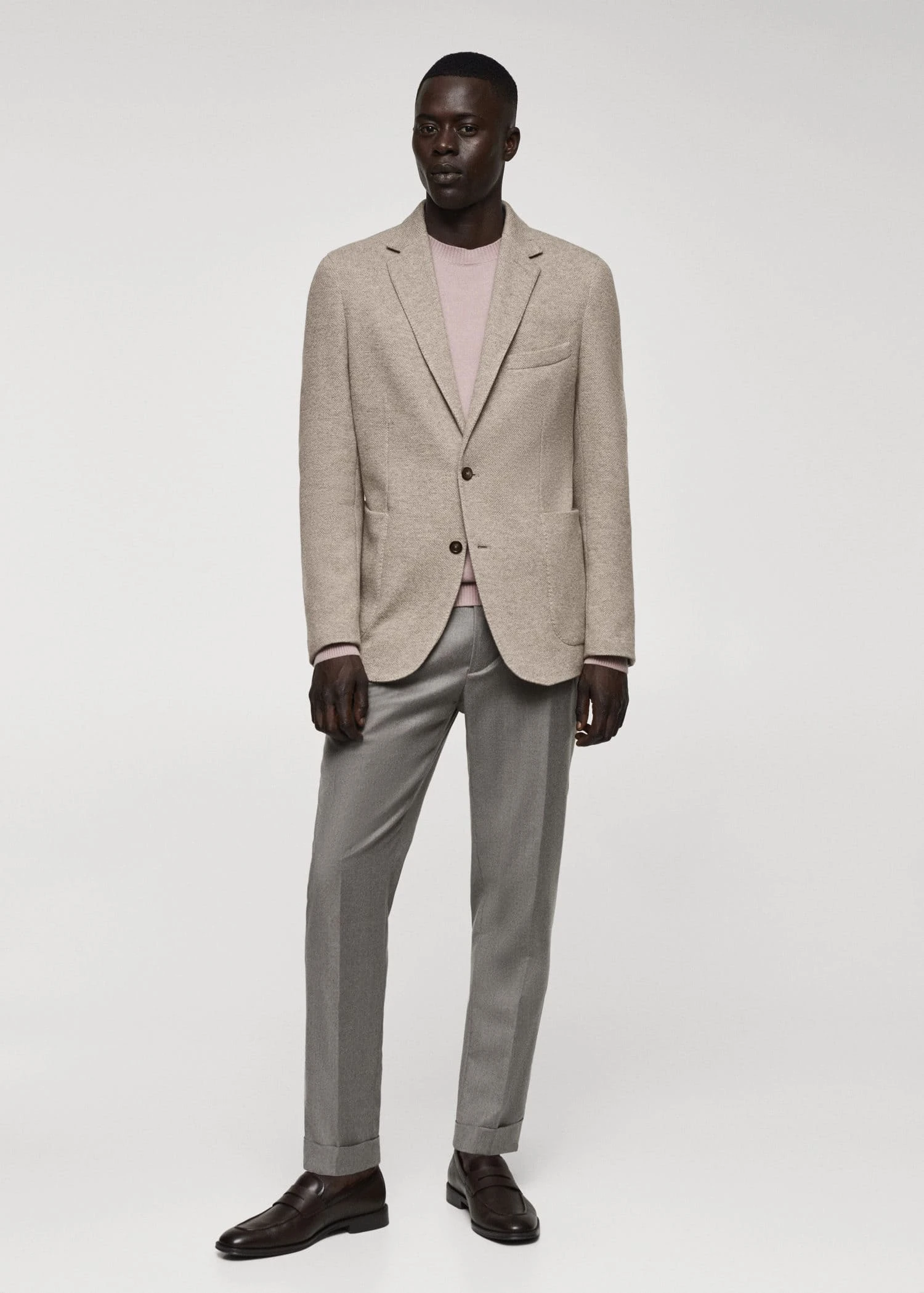 Blazer Maille Laine Vierge 4 Blazer Maille Laine Vierge – Image 2