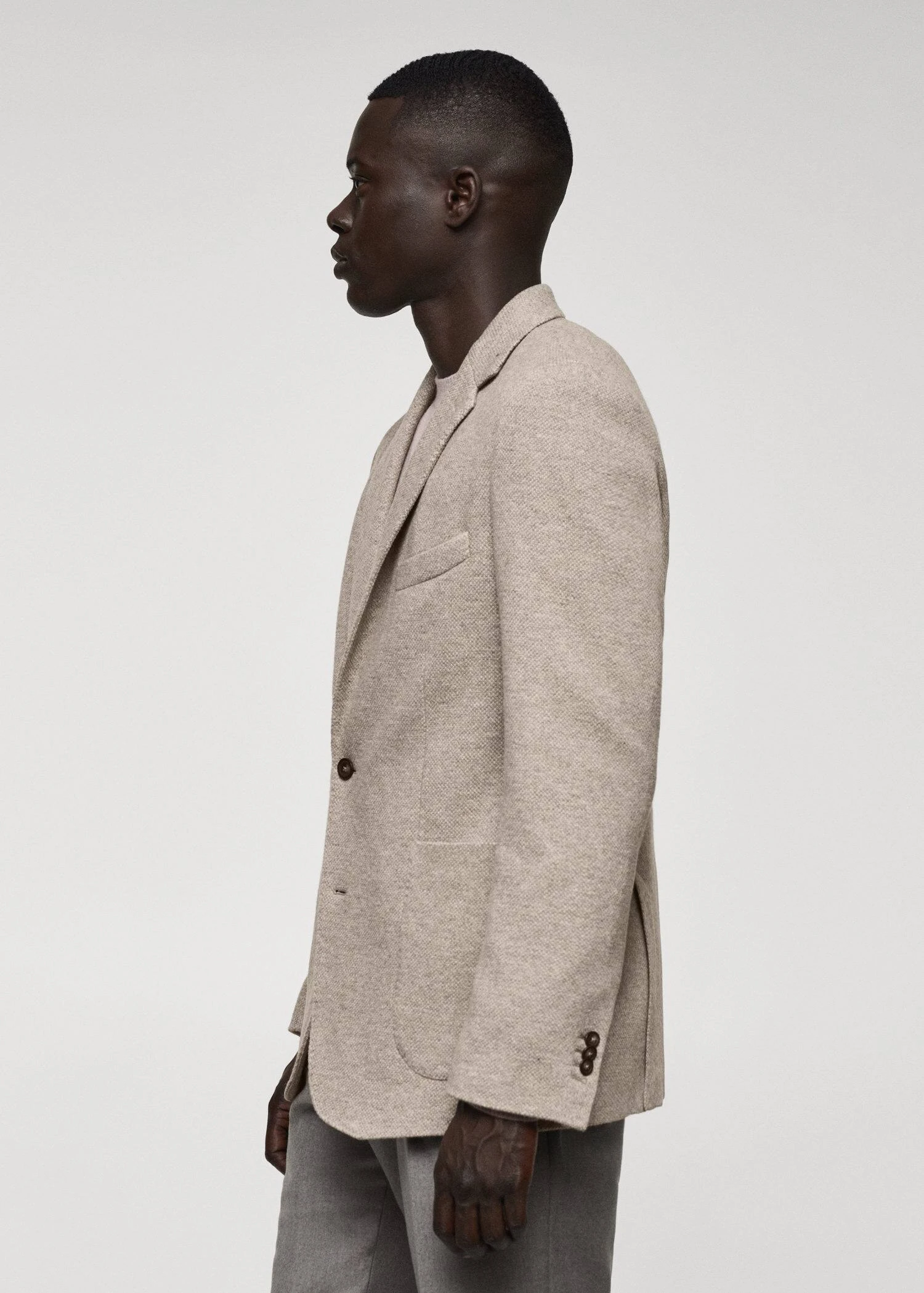 Blazer Maille Laine Vierge 7 Blazer Maille Laine Vierge – Image 5