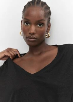 T-shirt Lin Col V -Vêtements Pascher 57010263 99 D4