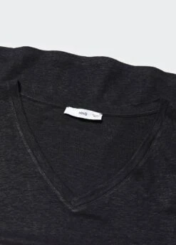 T-shirt Lin Col V -Vêtements Pascher 57010263 99 D8