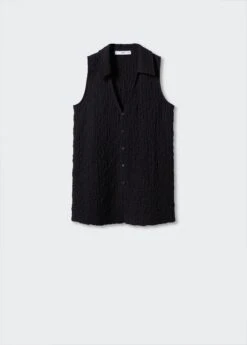 Gilet Texturé Col Polo -Vêtements Pascher 57010277 99 B