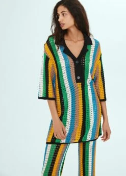 Polo Maille Ajourée Oversize -Vêtements Pascher 57010379 15