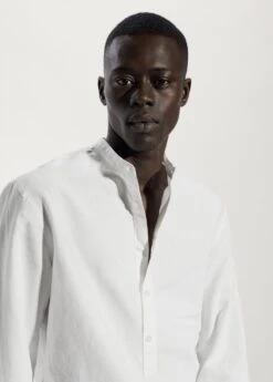 Chemise Lin Regular-fit Col Mao -Vêtements Pascher 57010614 01 D1