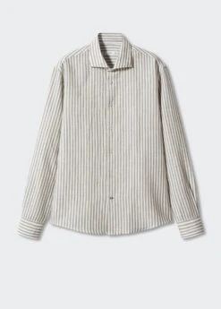 Chemise Slim Fit Lin à Rayures -Vêtements Pascher 57010622 37 B