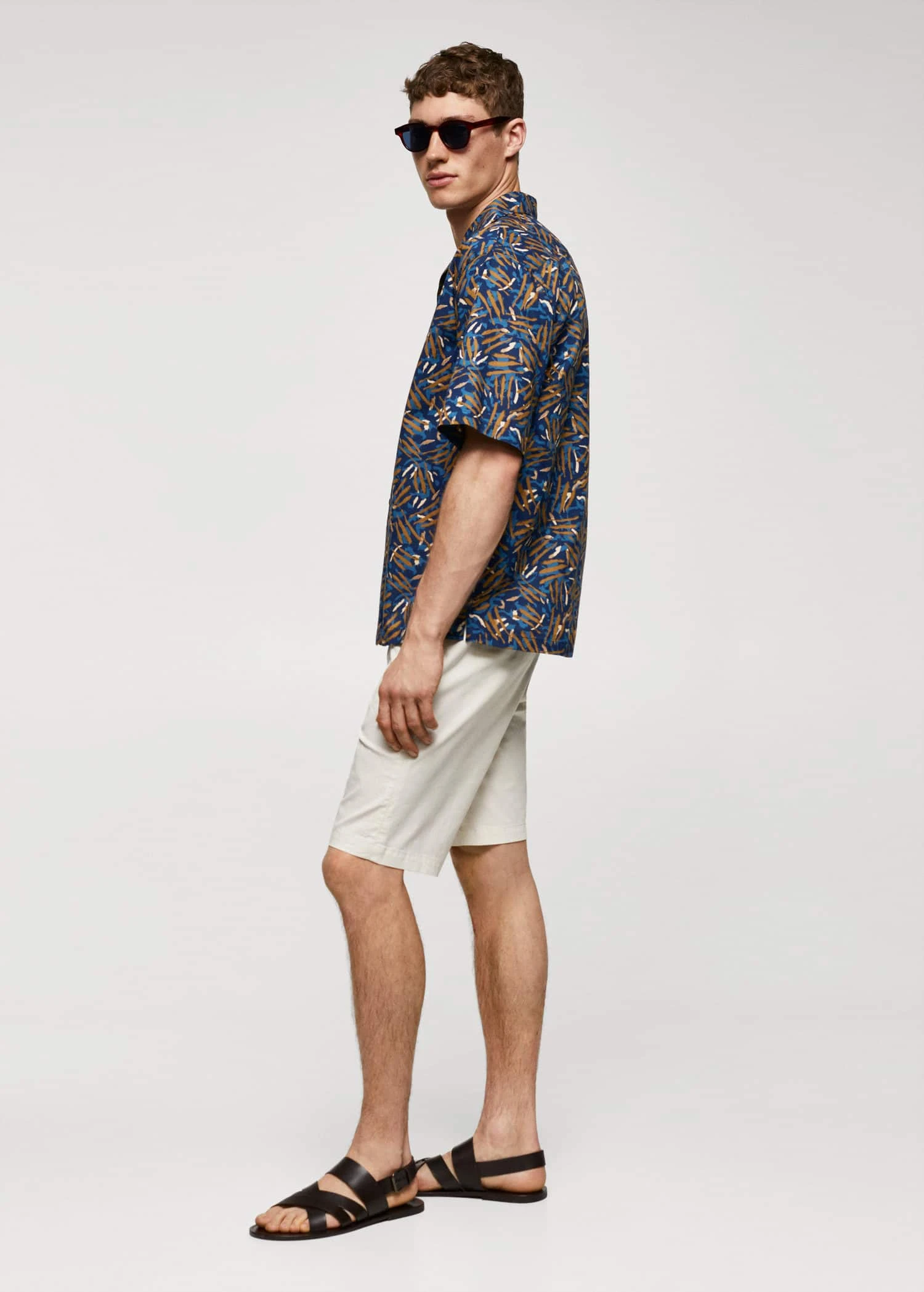 Chemise Col Bowling 100 % Coton 7 Chemise Col Bowling 100 % Coton – Image 5