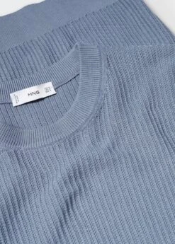 T-shirt 100 % Coton Structuré Côtelé -Vêtements Pascher 57010738 51 D8