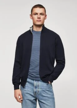 Cardigan Coton Zippé