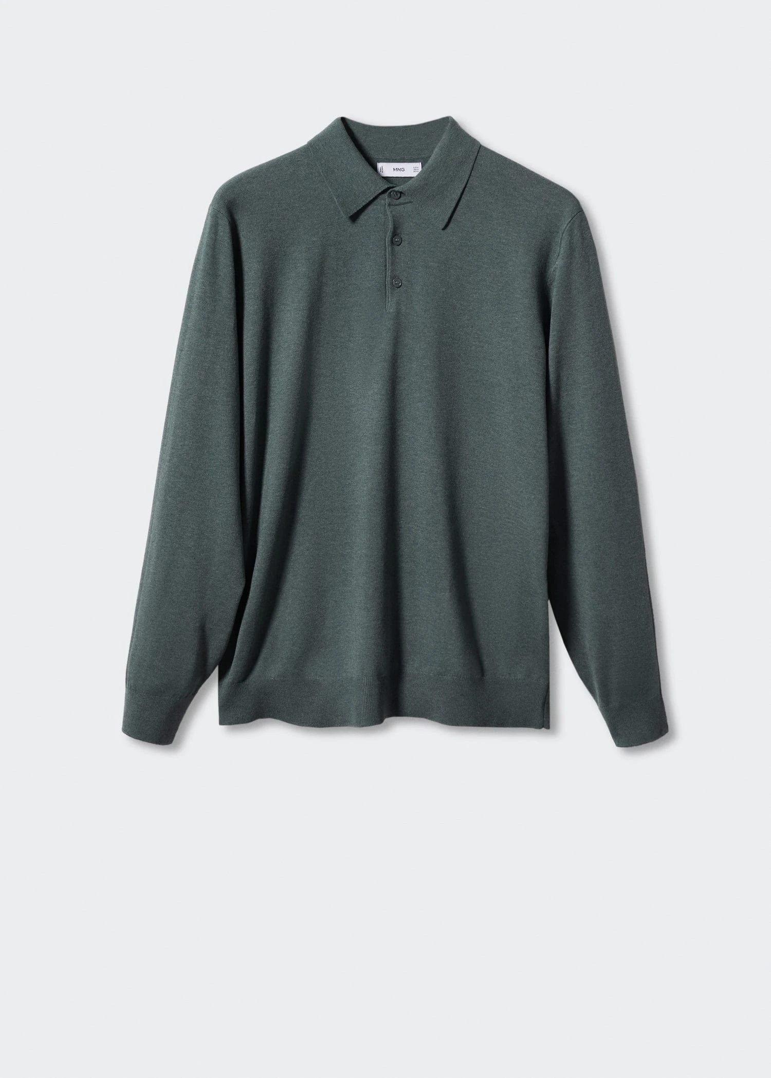 Polo Maille Coton Manches Longues 9 Polo Maille Coton Manches Longues – Image 7