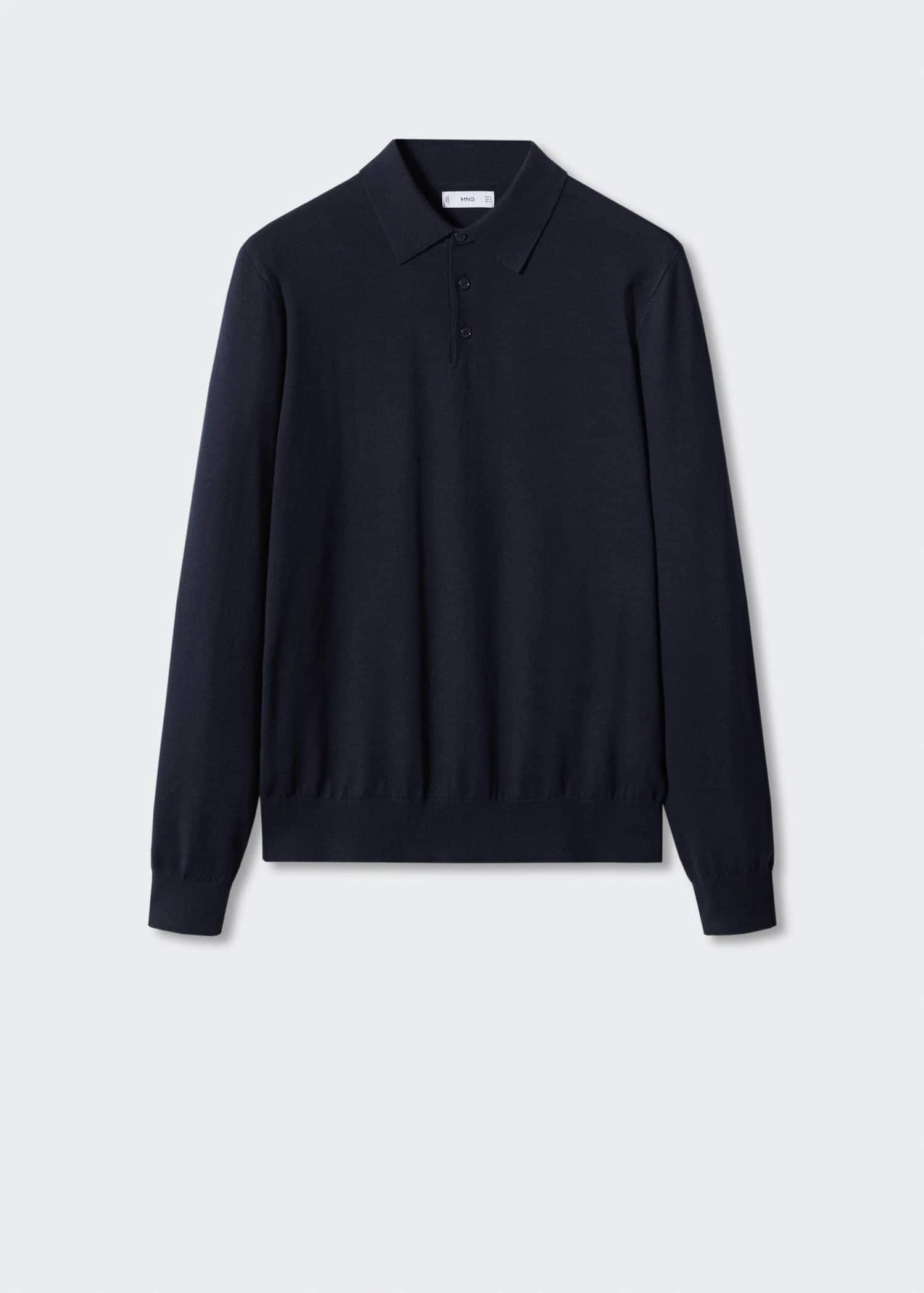 Polo Maille Coton Manches Longues 16 Polo Maille Coton Manches Longues – Image 14