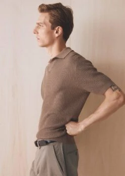 Polo Coton Maille Côtelée 29 Polo Coton Maille Côtelée -Vêtements Pascher 57010746 09 D5