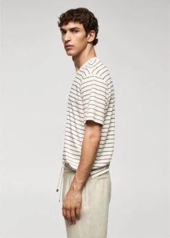 T-shirt 100 % Coton Rayures -Vêtements Pascher 57010755 02 D2