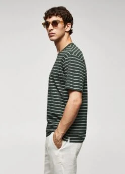 T-shirt 100 % Coton Rayures -Vêtements Pascher 57010755 49 D2