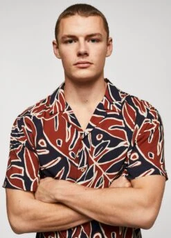 Chemise Bowling En Imprimé Feuilles -Vêtements Pascher 57010771 76 D1