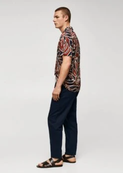 Chemise Bowling En Imprimé Feuilles -Vêtements Pascher 57010771 76 D2