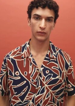 Chemise Bowling En Imprimé Feuilles -Vêtements Pascher 57010771 76 D5