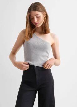 Top Asymétrique Brillant