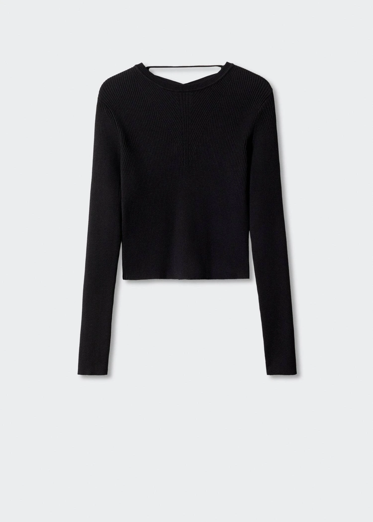 Top Maille Côtelée Ouverture Au Dos 9 Top Maille Côtelée Ouverture Au Dos – Image 7