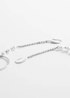 Boucles D'oreilles Fil Strass Anneau 7 Boucles D'oreilles Fil Strass Anneau -Vêtements Pascher 57012529 PL D1