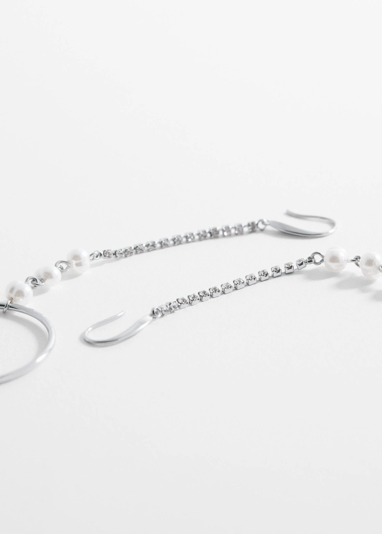 Boucles D'oreilles Fil Strass Anneau 5 Boucles D'oreilles Fil Strass Anneau – Image 3