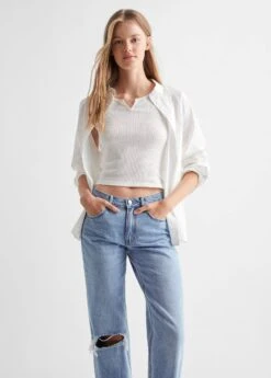 Vêtements Pascher 44 Jean Droit à Revers