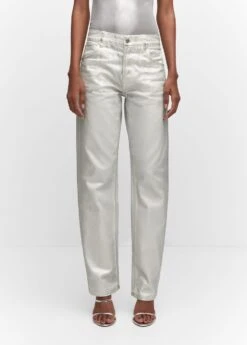 Jean Droit Métallisé