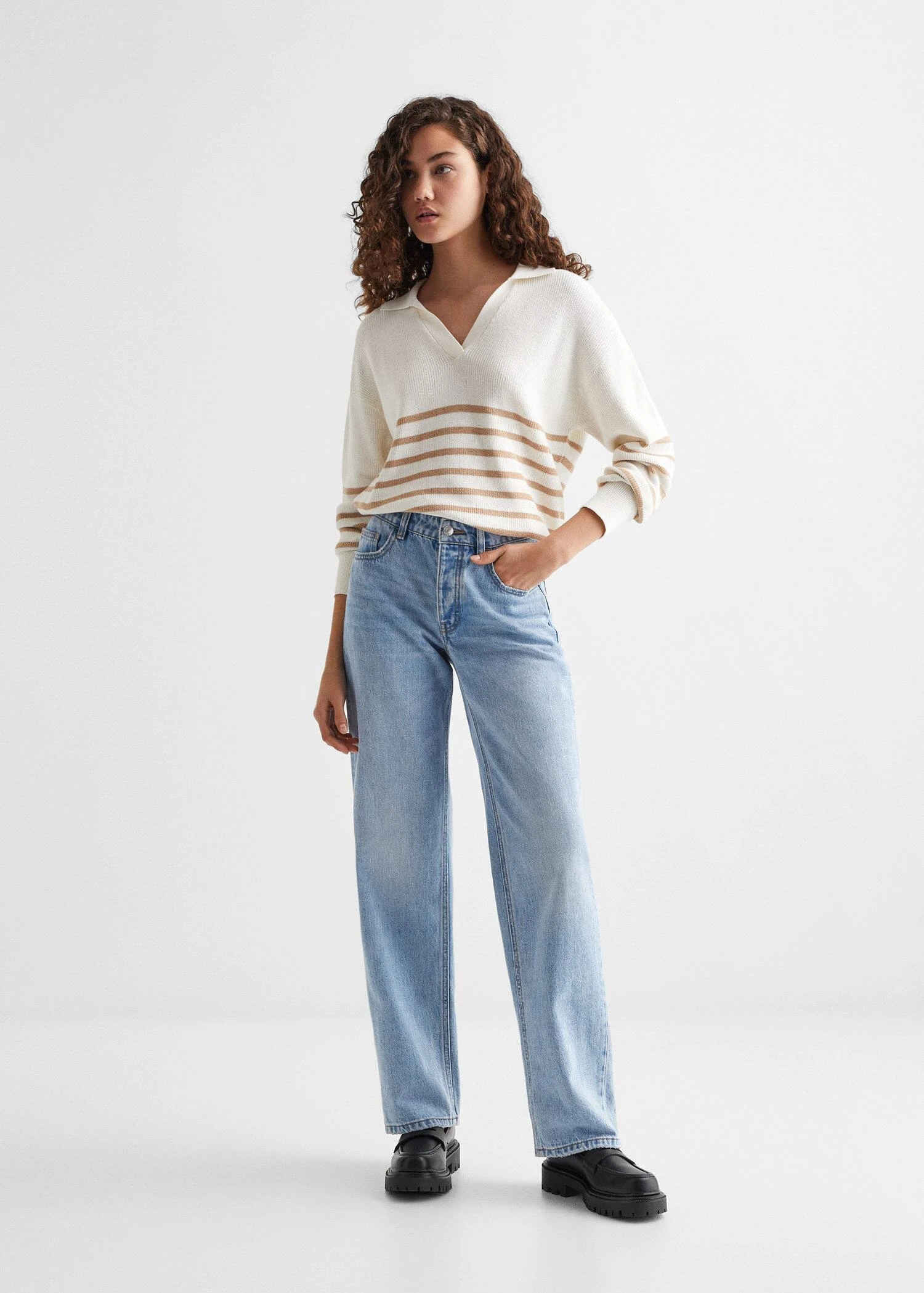 Pull-over à Col En V 4 Pull-over à Col En V – Image 2