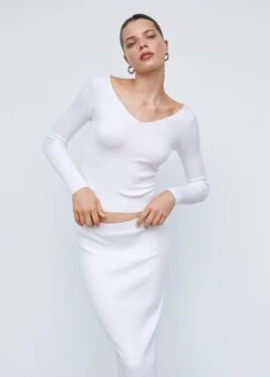 Pull-over Maille Côtelée Dos Plongeant -Vêtements Pascher 57013809 05