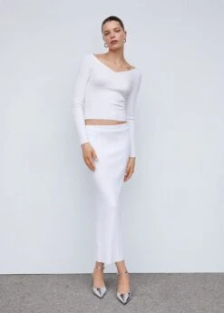 Pull-over Maille Côtelée Dos Plongeant -Vêtements Pascher 57013809 05 99999999 01