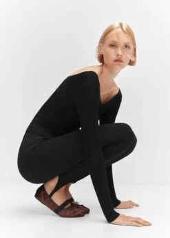 Pull-over Maille Côtelée Dos Plongeant -Vêtements Pascher 57013809 99 D2