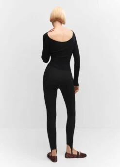 Pull-over Maille Côtelée Dos Plongeant -Vêtements Pascher 57013809 99 R