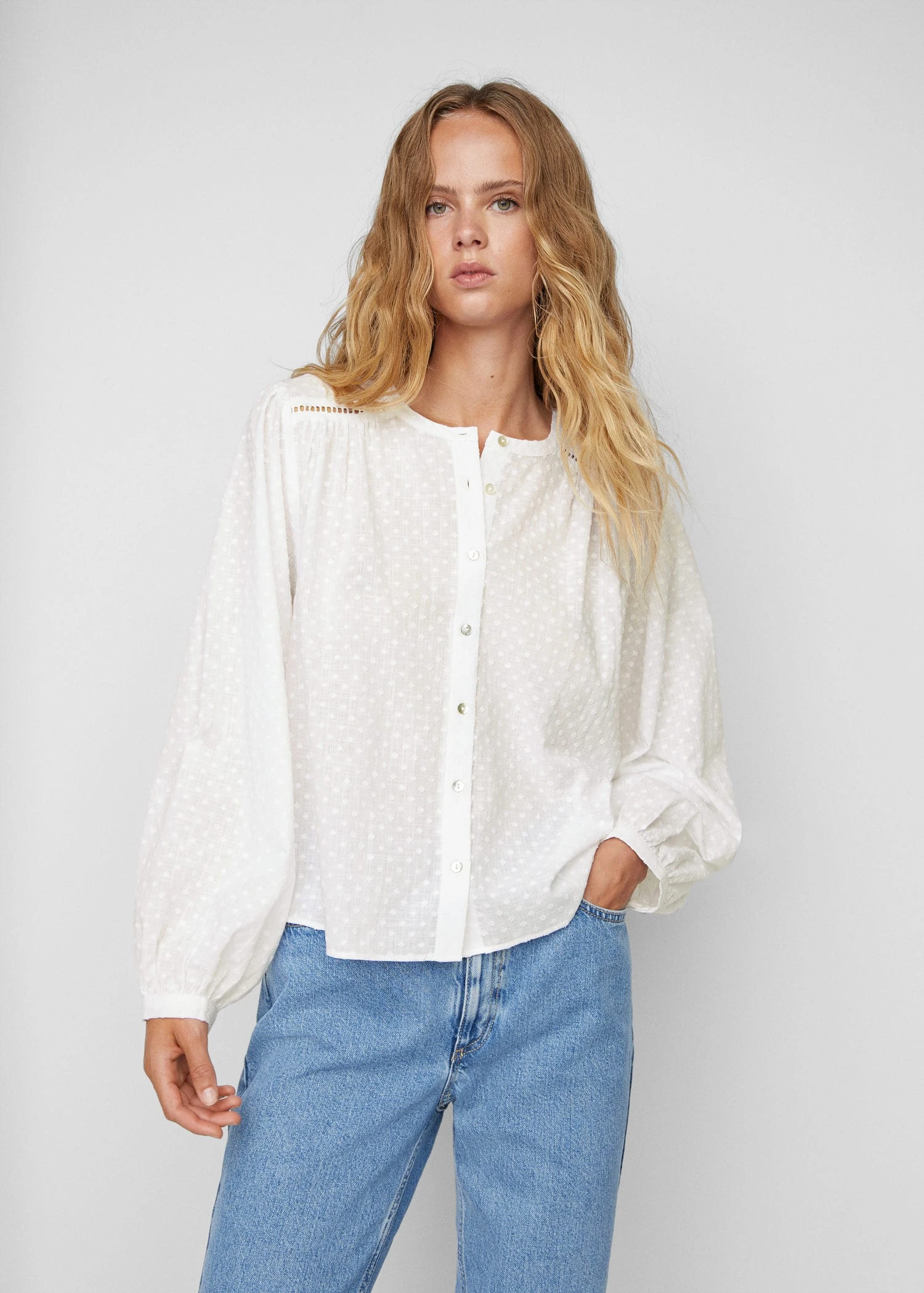 Blouse Coton Plumetis 3 Blouse Coton Plumetis