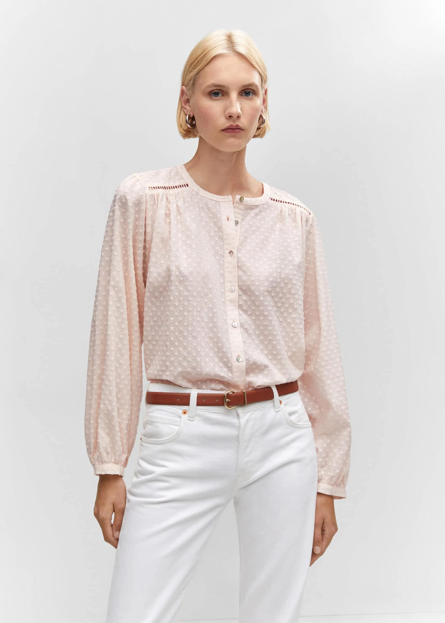 Blouse Coton Plumetis 9 Blouse Coton Plumetis – Image 7