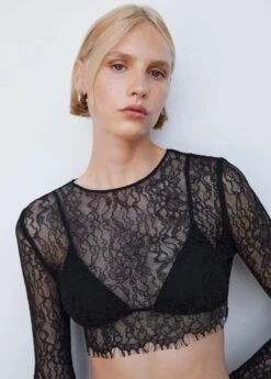 Blouse Crop Dentelle -Vêtements Pascher 57013824 99 D1