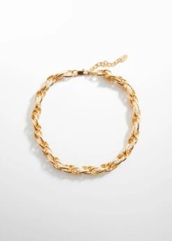 Collier Entrelacé Détail Perles