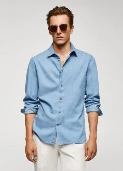 Chemise Slim-fit Chambray Coton -Vêtements Pascher 57014392 TC