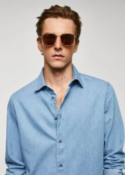 Chemise Slim-fit Chambray Coton -Vêtements Pascher 57014392 TC D1