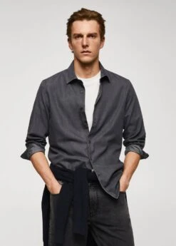 Chemise Slim-fit Chambray Coton -Vêtements Pascher 57014392 TG