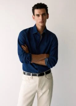 Chemise Slim-fit Chambray Coton -Vêtements Pascher 57014392 TO D5