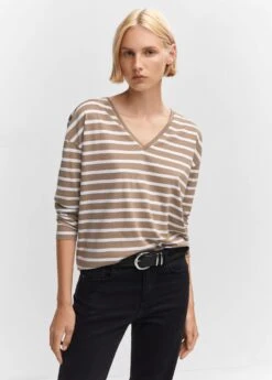 T-shirt Coton Col En V