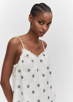 Chemise De Nuit Brodée Fleurs -Vêtements Pascher 57014431 02 D1