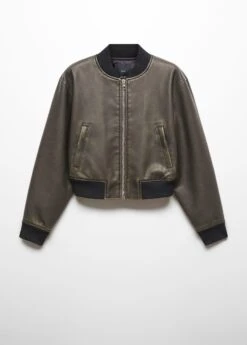 Veste Bomber Effet Usé -Vêtements Pascher 57015138 30 B