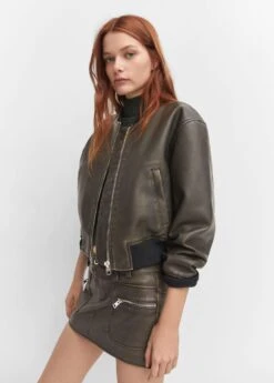 Veste Bomber Effet Usé -Vêtements Pascher 57015138 30 D6