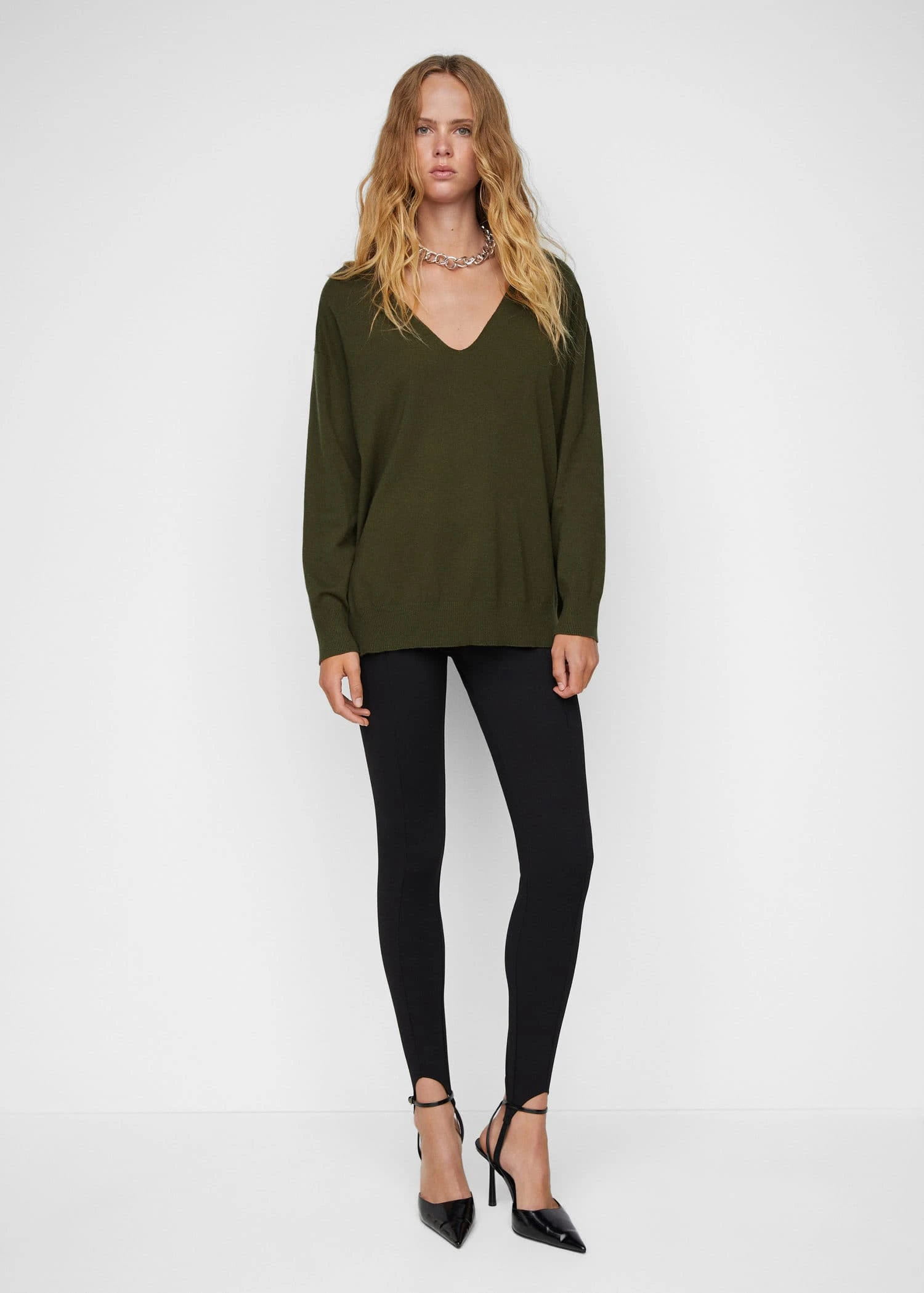 Pull-over Maille Fine Col V 13 Pull-over Maille Fine Col V – Image 11