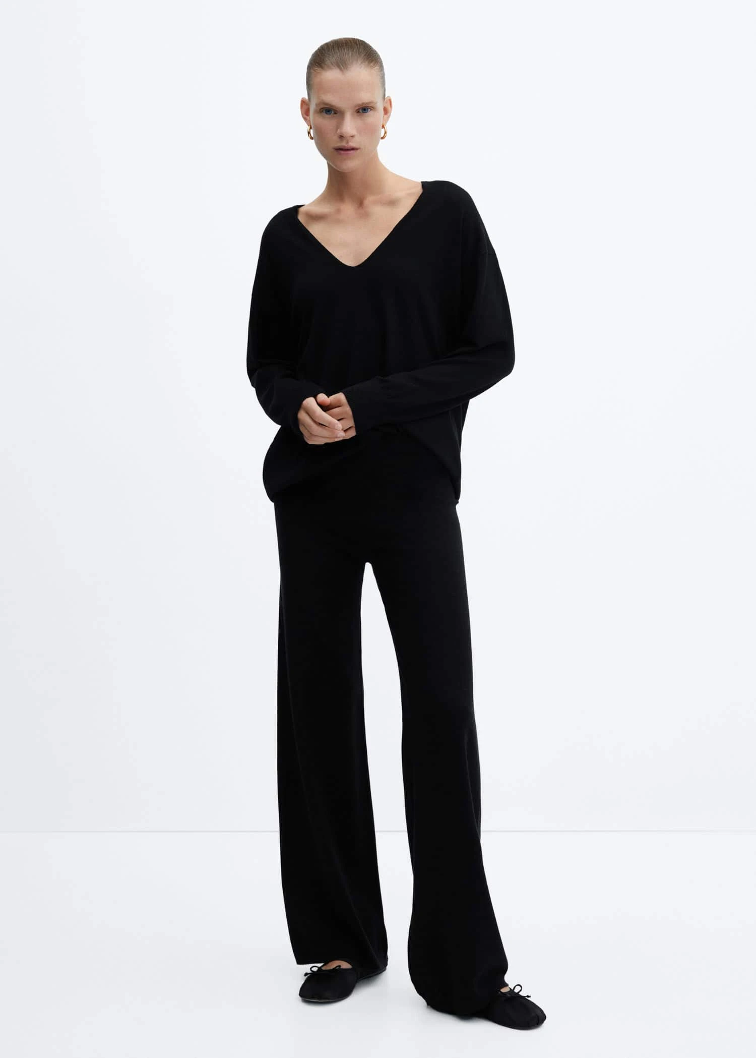 Pull-over Maille Fine Col V 4 Pull-over Maille Fine Col V – Image 2