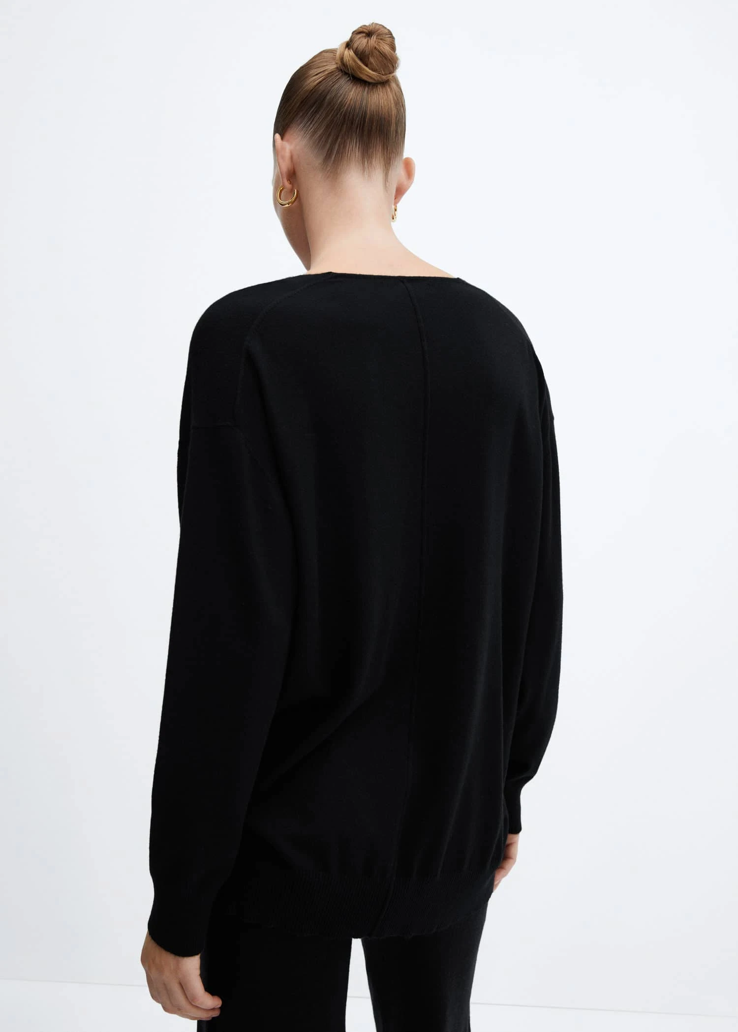 Pull-over Maille Fine Col V 6 Pull-over Maille Fine Col V – Image 4